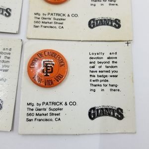 SF Giants Croix De Candleastick Mint Button